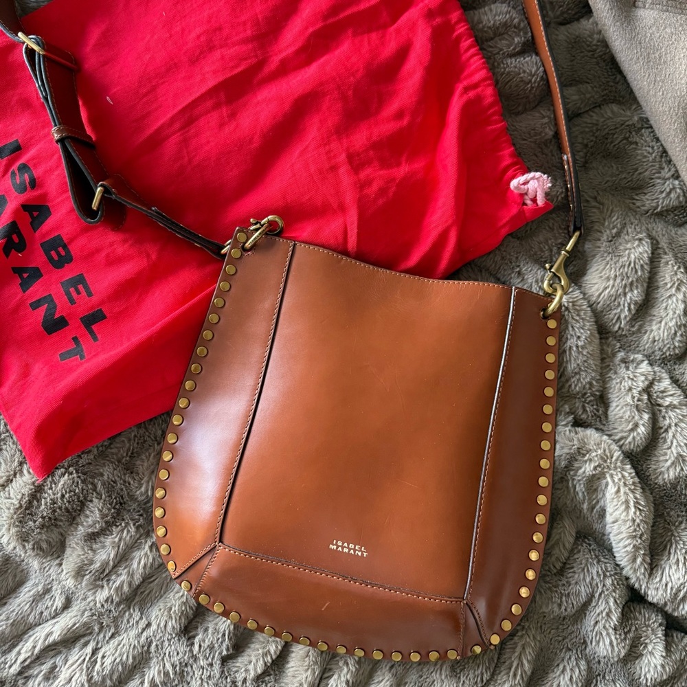 Isabel Marant Brown Leather Saddle Bag